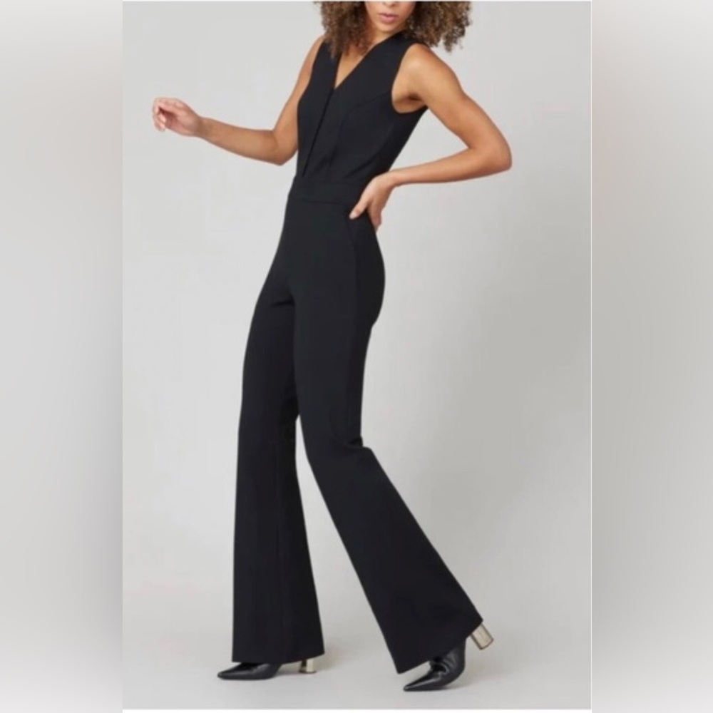 SPANX Black Sleeveless Jumpsuit